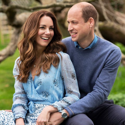 Prince William and Duchess Kate of Cambridge pose 