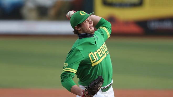 Oregon's Kolby Somers is 1-0 with a 1.54 ERA this season and seven saves in 11 appearances for the No. 11 Ducks.