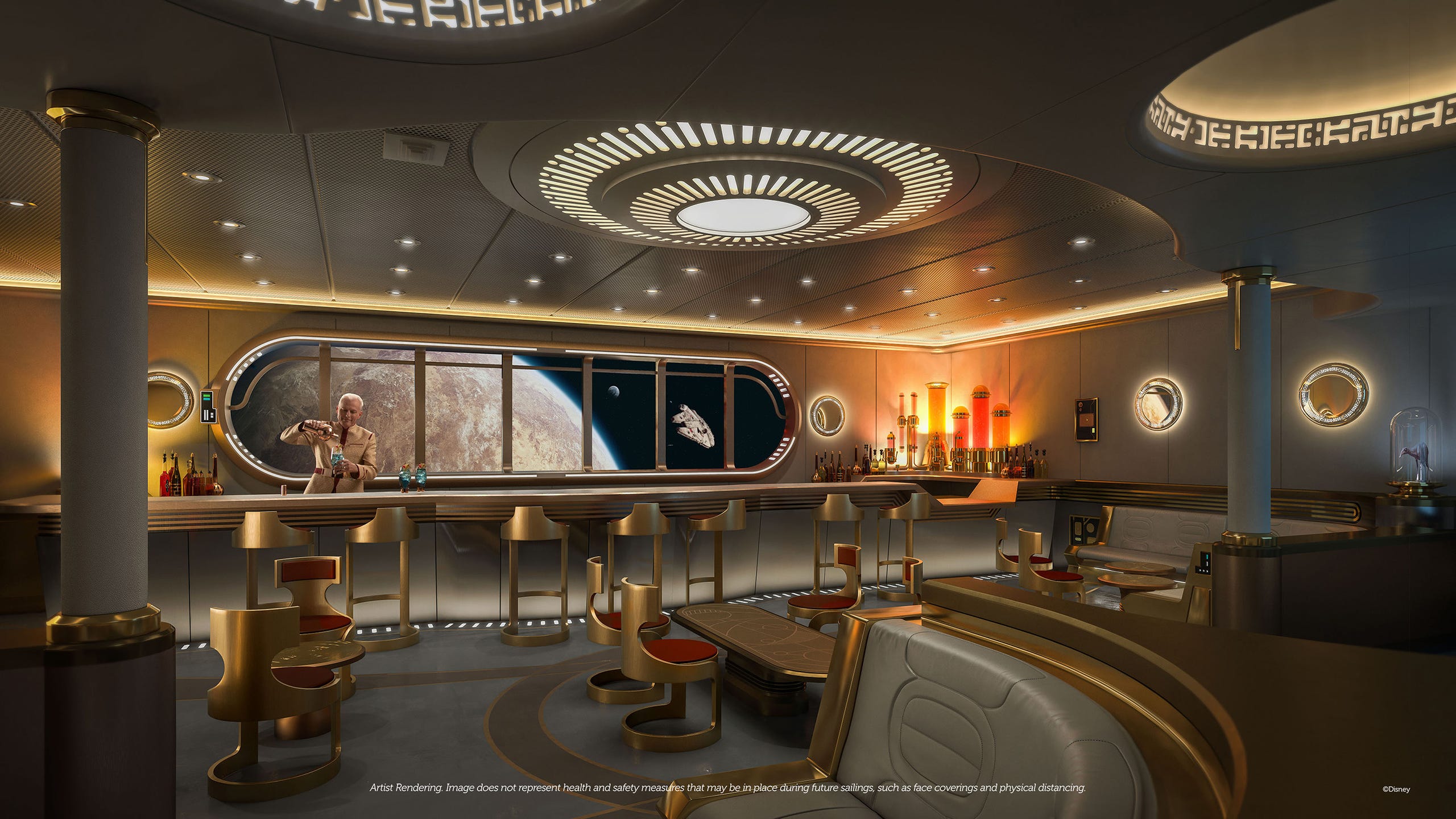 Disney Cruise Line Ship Features Star Wars: Hyperspace Lounge