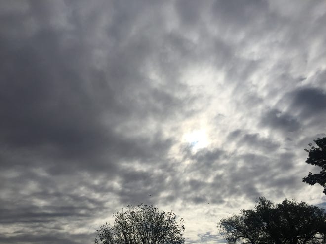 Clouds covered Eddy County on April 30, 2021. Around two inches of rainfall was recorded in some places around Carlsbad after a storm system brought needed rains to Eddy County.