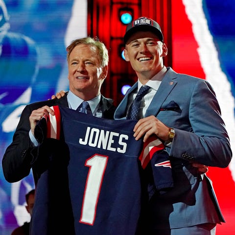 The Patriots took former Alabama QB Mac Jones with