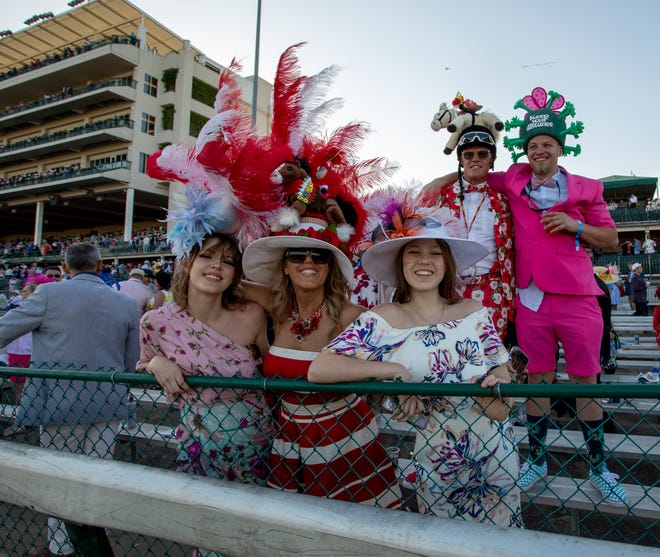 Race fans were stranded after the 147th annual Kentucky Derby took place in Louisville, Kentucky on Saturday, May 1, 2021.