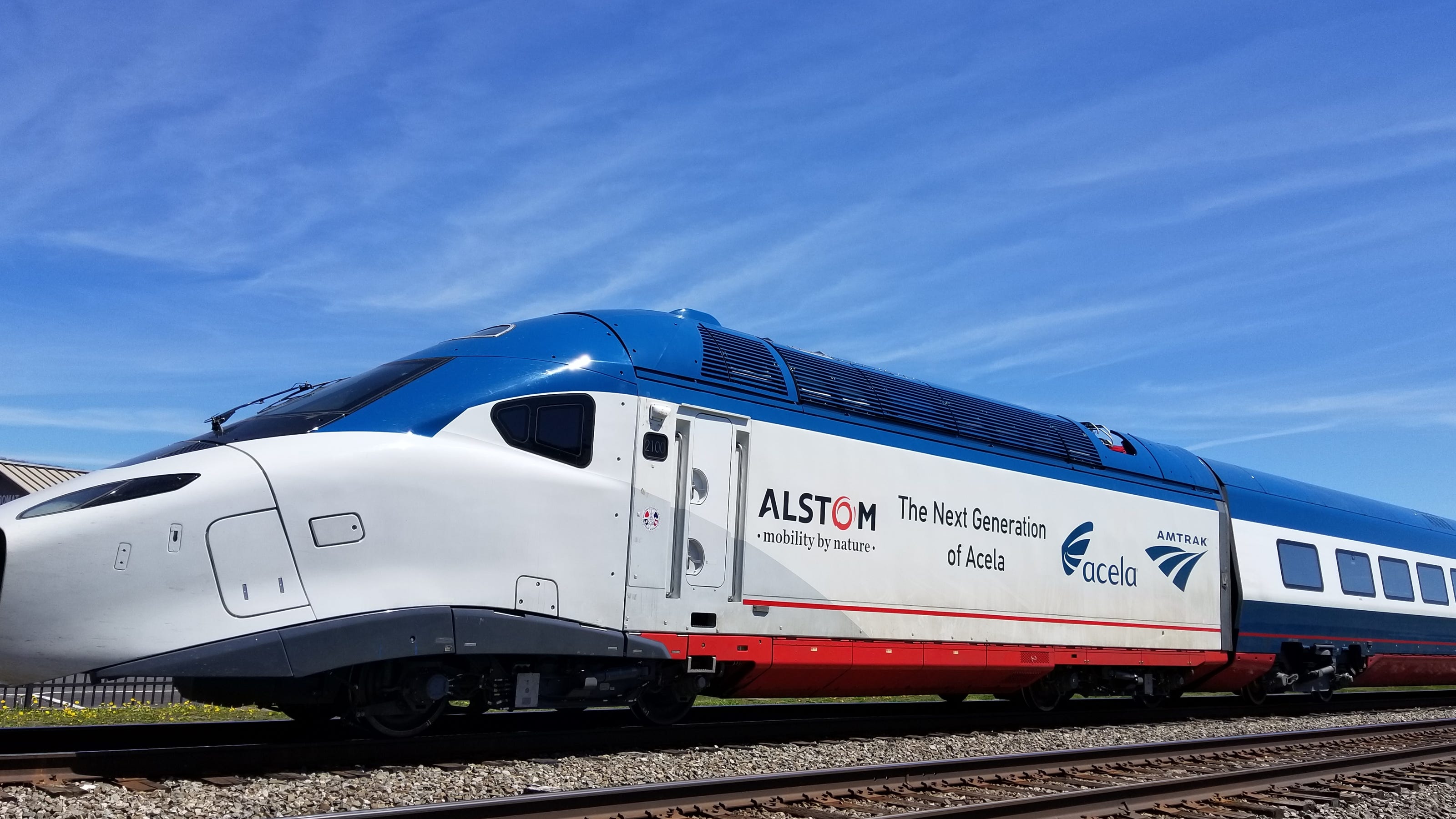 Amtrak's high-speed rail car Acela returns to Hornell after testing