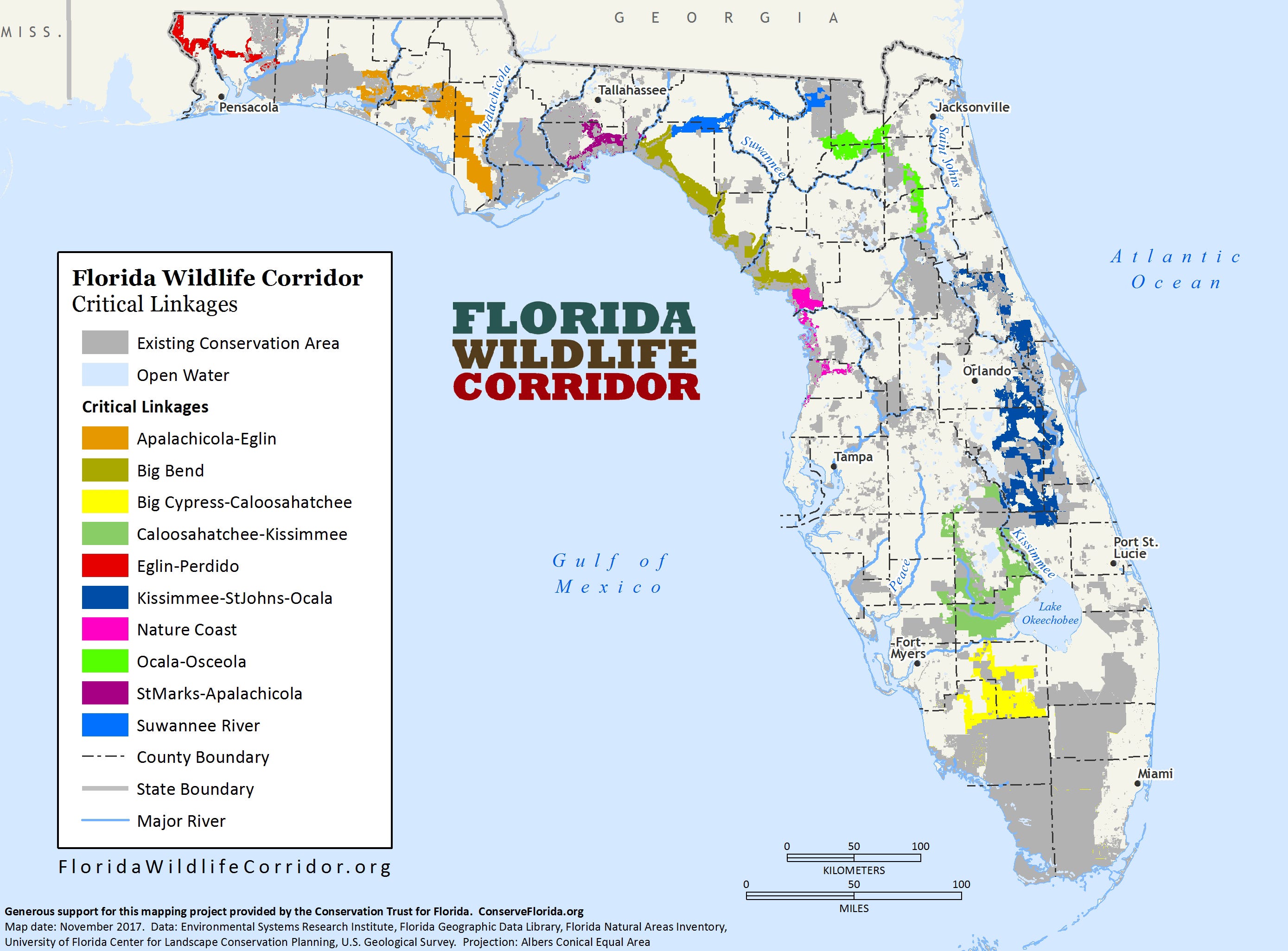 Wildlife corridor plan could boost - B454aa45 7a6a 4017 8bf1 0056878bc106 WildlifeCorridor CriticalLinkagesMap