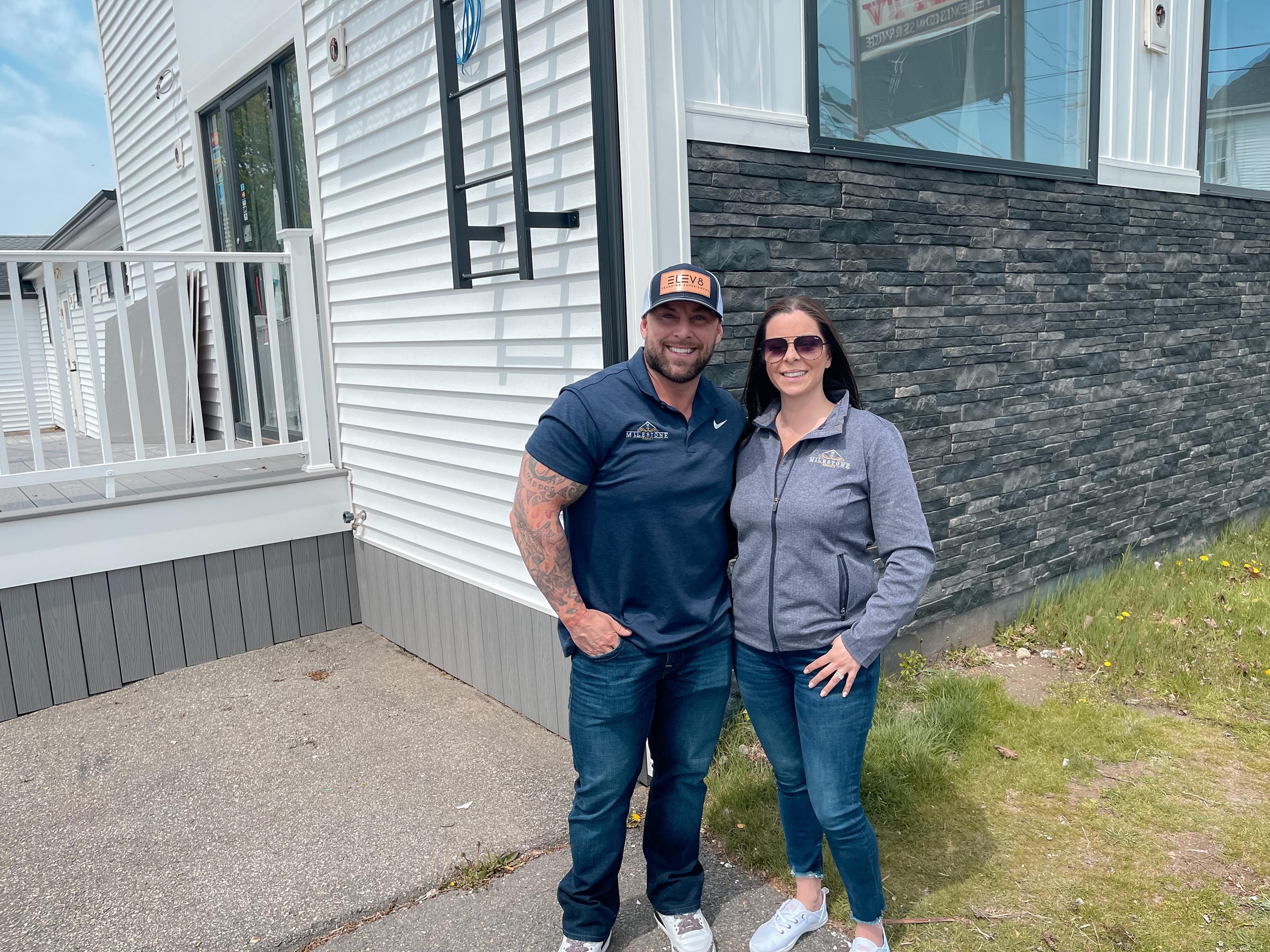 Taunton Debra and Keith Viveiros opening coffee shop Milestone realty