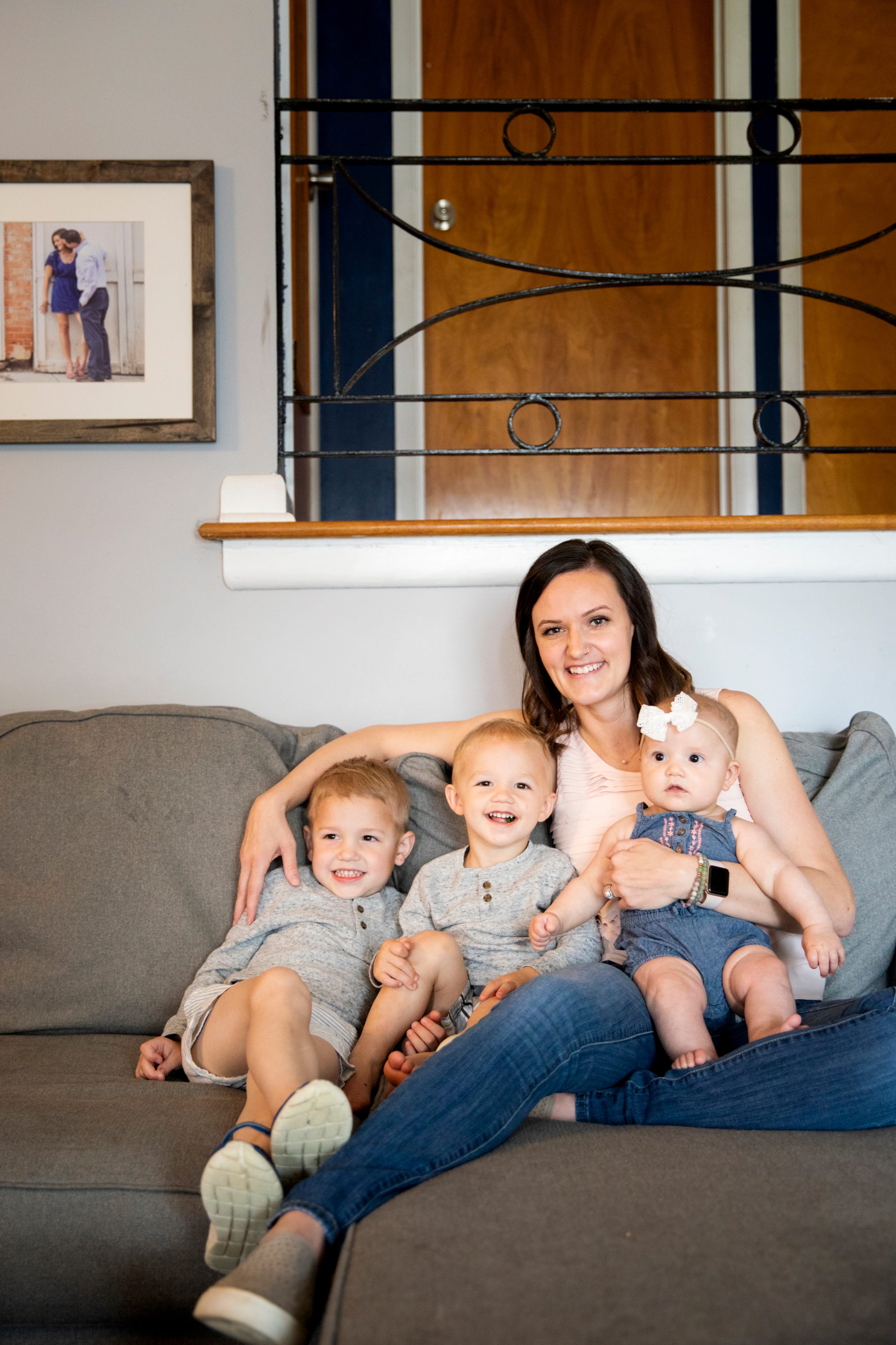 Melissa Long and her children Camden, Chase and Eloise.
