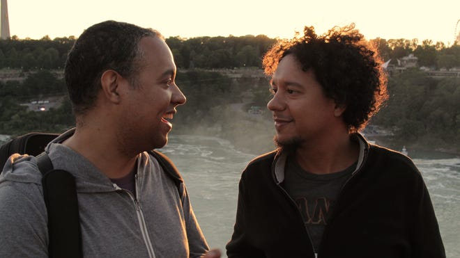 Ilmar Gavilán and Aldo López-Gavilán during their 2016 reunion in the United States.