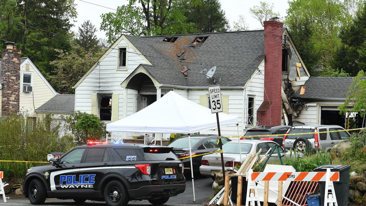 Aftermath of serious fire in Wayne