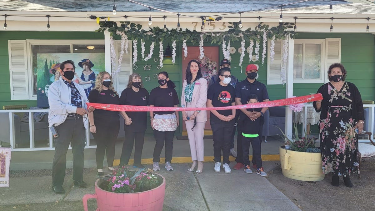 Here's a look at The Pink Door Tea House in downtown Glendale, Arizona