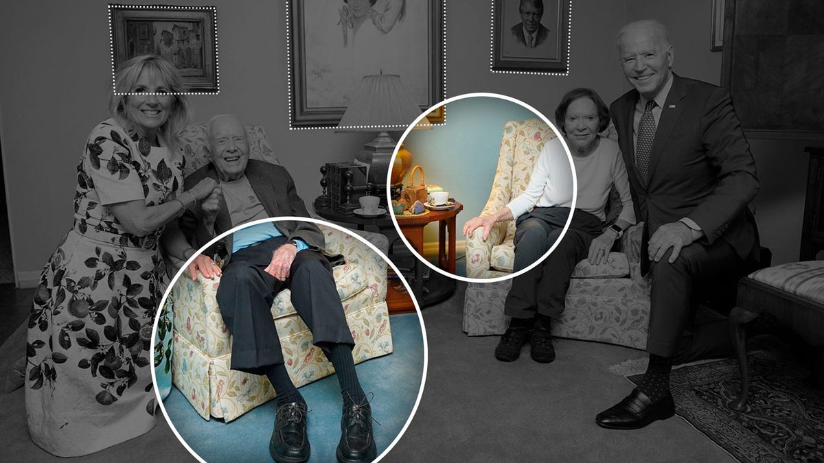 The Bidens are larger than the Carters in presidential photo