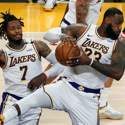 LeBron James scored 19 points in 28 minutes during