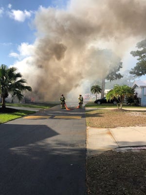 :The Sarasota County Sheriff's Office reported Thursday that an 11-year-old girl died in a fire that destroyed two manufactured homes in the Sun N Fun development late Wednesday afternoon. The cause of the fire is unknown.