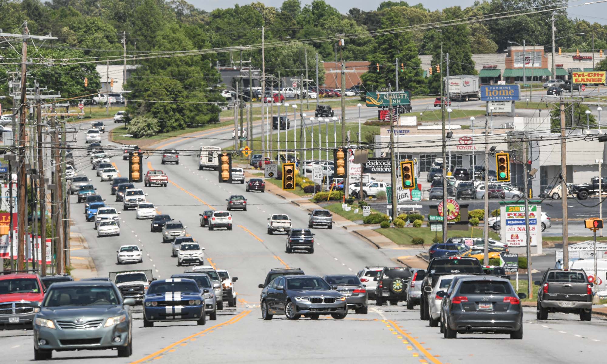 U.S. 123 through Easley, SC Traffic bottleneck, but no fix in sight