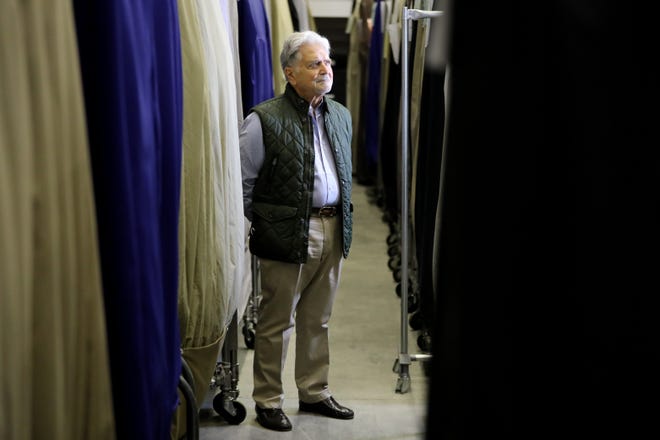 President, Founder and CEO of  FileBank, Gregory E. Copeland, is shown as he poses in his 610,000 cubic feet storage facility, in Oakland.  Among the items that he stores are costumes.  The Metropolitan Opera and the New York City Ballet are among his clients.  Wednesday, May 5, 2021