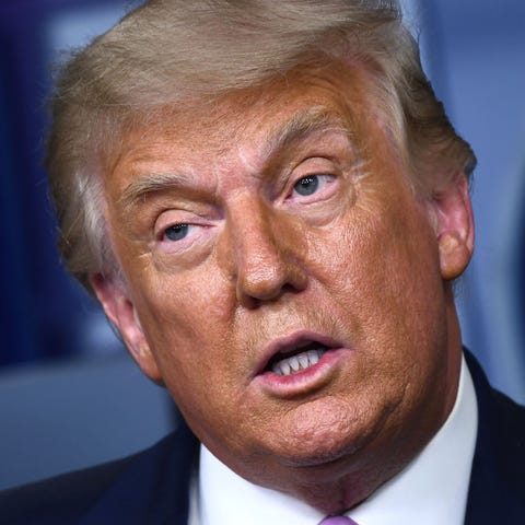 Former U.S. President Donald Trump on Aug. 19, 202