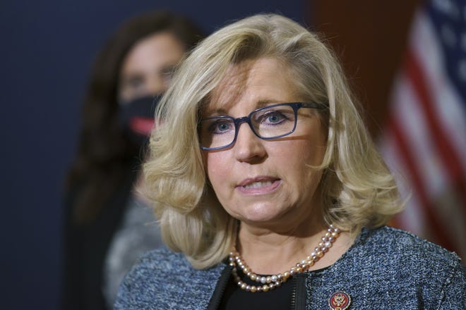 U.S. Rep. Liz Cheney, R-Wyo, faces ouster from House GOP leadership over her opposition to former President Donald Trump.