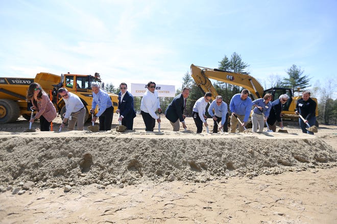 Ron Cohen, president and CEO of Sig Sauer, was joined by Gov. Chris Sununu and other local and state dignitaries, for the official ground-breaking ceremony at the future site of the Sig Sauer Experience Center on Friday afternoon in Epping.