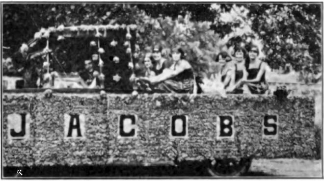 Jacobs News Depot float in the Ford Day Parade in Opelousas on July 22, 1922.