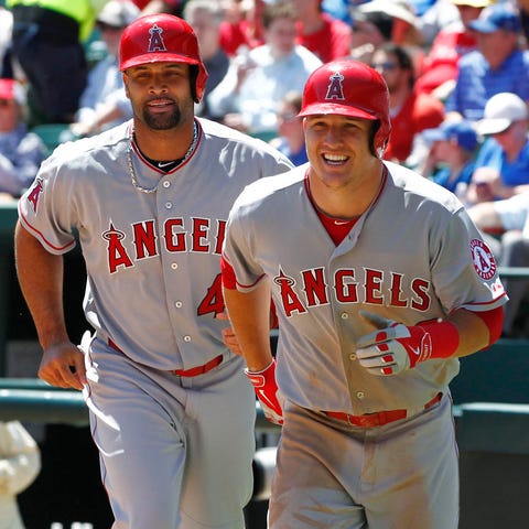 Mike Trout (right) began to overshadow Albert Pujo