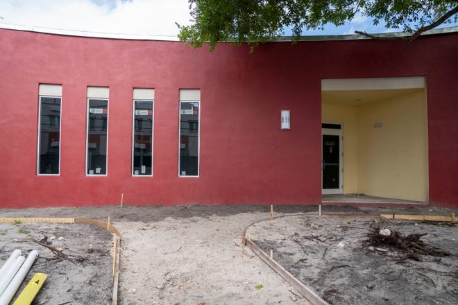 The $1.4 million renovation of the Pleasant City Community Center will include new lighting, drywall repair, painting and expansion of the area in West Palm Beach, Florida on May 8, 2021. 
