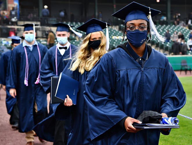 Penn State York Commencement at PeoplesBank Park in York City, Saturday, May 8, 2021. Dawn J. Sagert photo