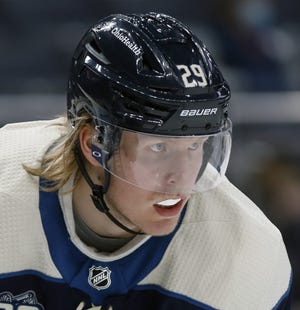 In 45 games with the Blue Jackets, right wing Patrik Laine scored 10 goals, including just three in the final 27 games. "I just didn't play well enough," he said.