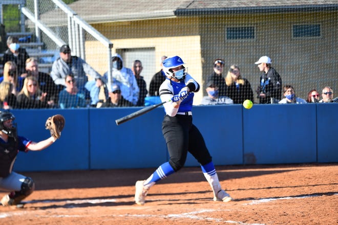 Washburn Rural's Olivia Bruno muscled up last week, hitting seven home runs to give her nine on the season and lead the Junior Blues to a 6-0 week.