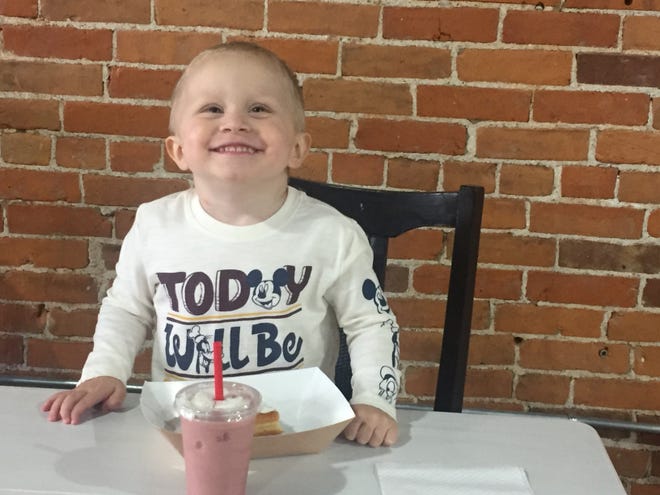 Colton Reed, 3, is afflicted with Duchenne muscular dystrophy, a condition for which there is no cure.