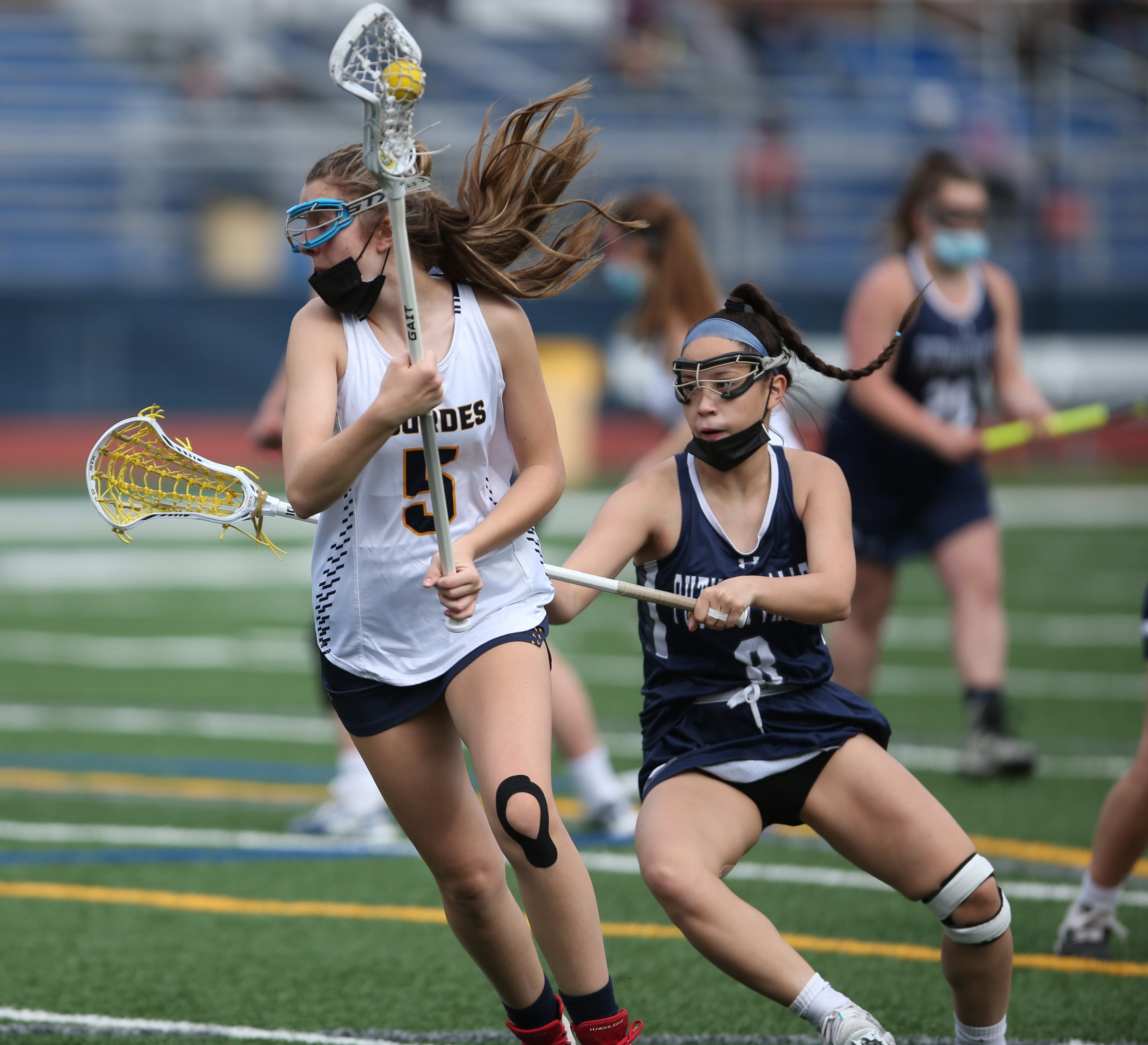 Long, McHale lead Lourdes girls lacrosse to victory after dance party