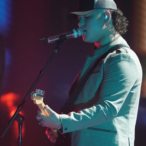 Former "American Idol" contestant Caleb Kennedy pe