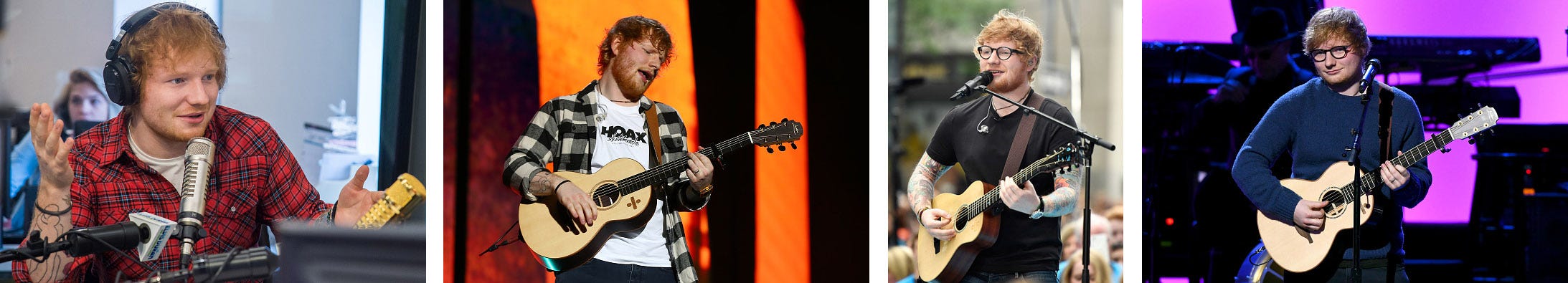 Singer Ed Sheeran has had a similar style for his whole career