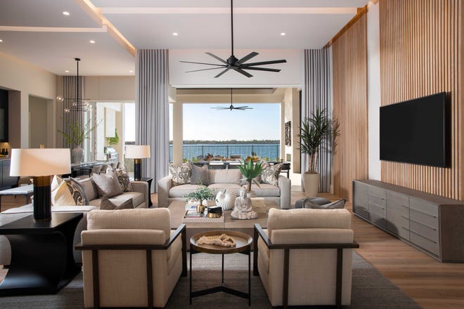 Theory Design features interior for Genova model at Esplanade Lake Club Theory Design features interior for Genova model at Esplanade Lake Club
