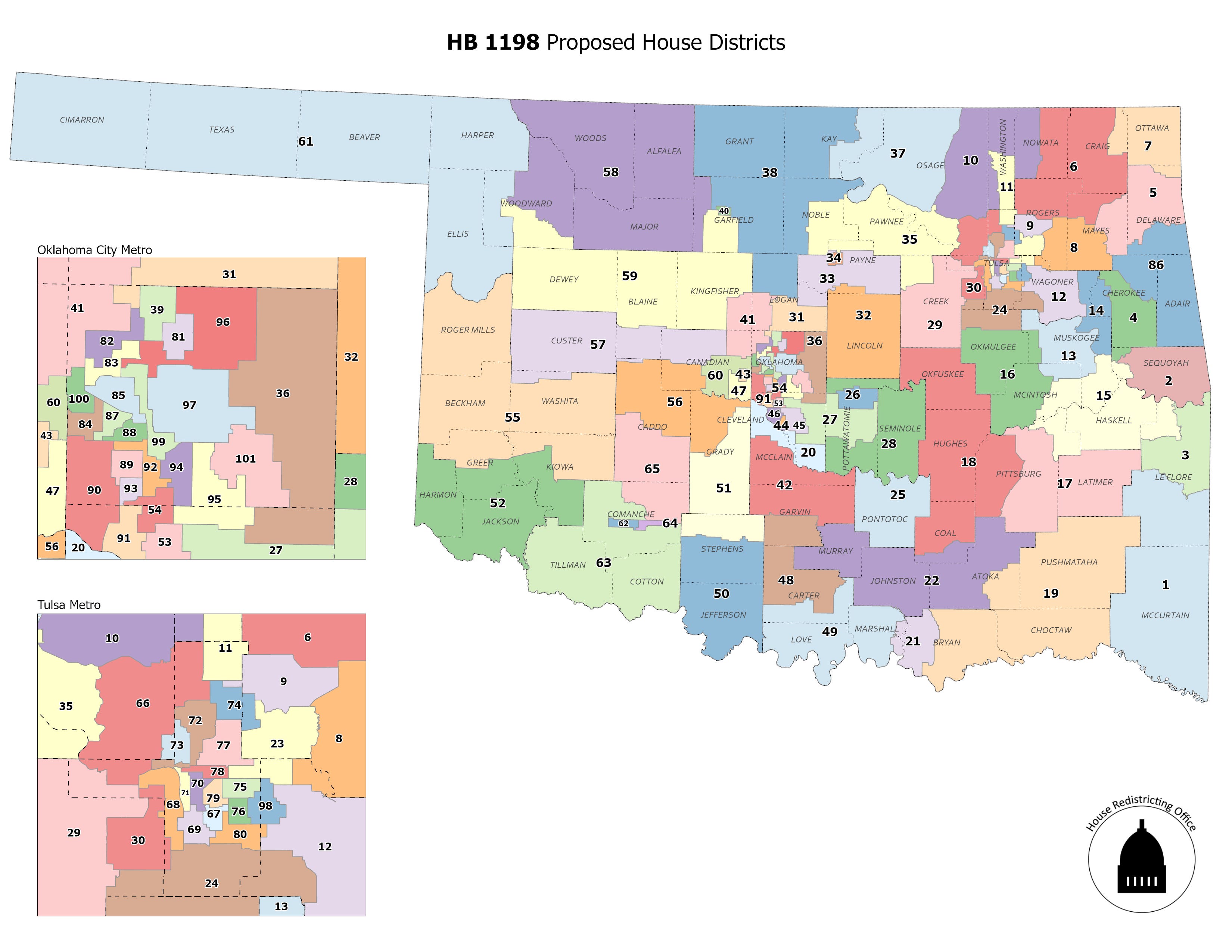 Oklahoma politics: Legislative redistricting maps headed to governor