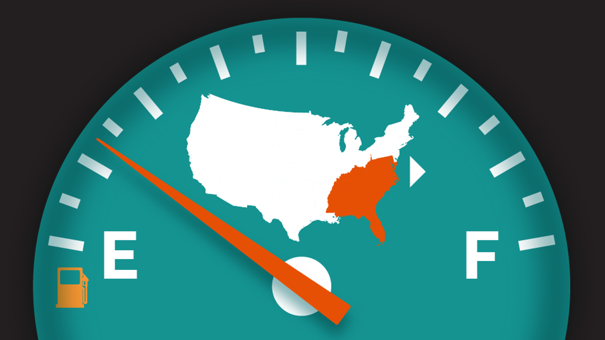 Where are there gas shortages? Charts show outages, gas prices
