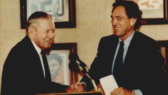 Eddie Sutton joins Oklahoma State basketball legends Henry Iba & Don Haskins in Hall of Fame