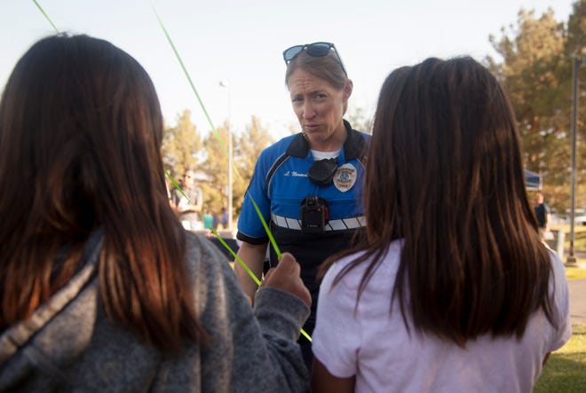 Residents meet with members of the St. George Police Department during a past iteration of the city's "Open House" meeting series on May 13. The city is scheduled to host a series of additional meetings this year, starting with two meetings in March and April.