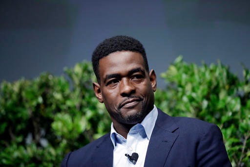Former NBA player Chris Webber participates in a sports and activism panel in San Jose, California in 2017.
