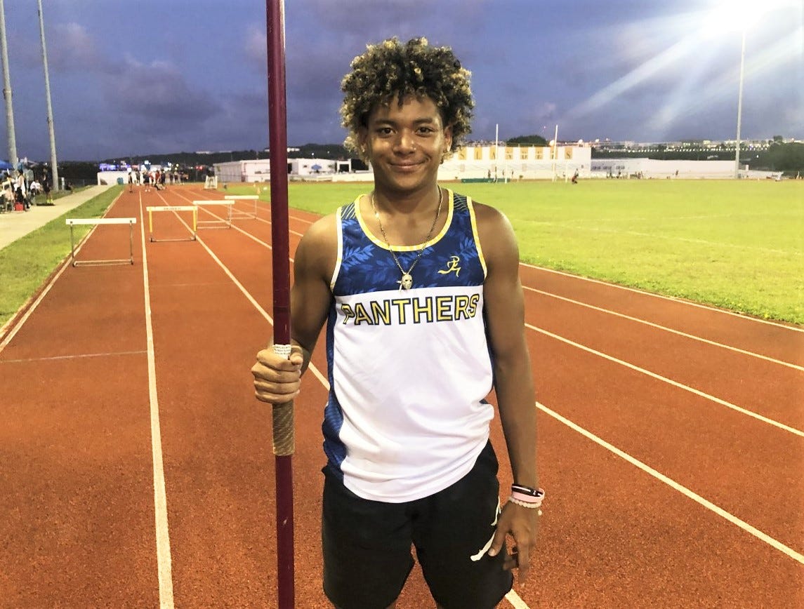 Panther quarterback breaks high school javelin record Sports