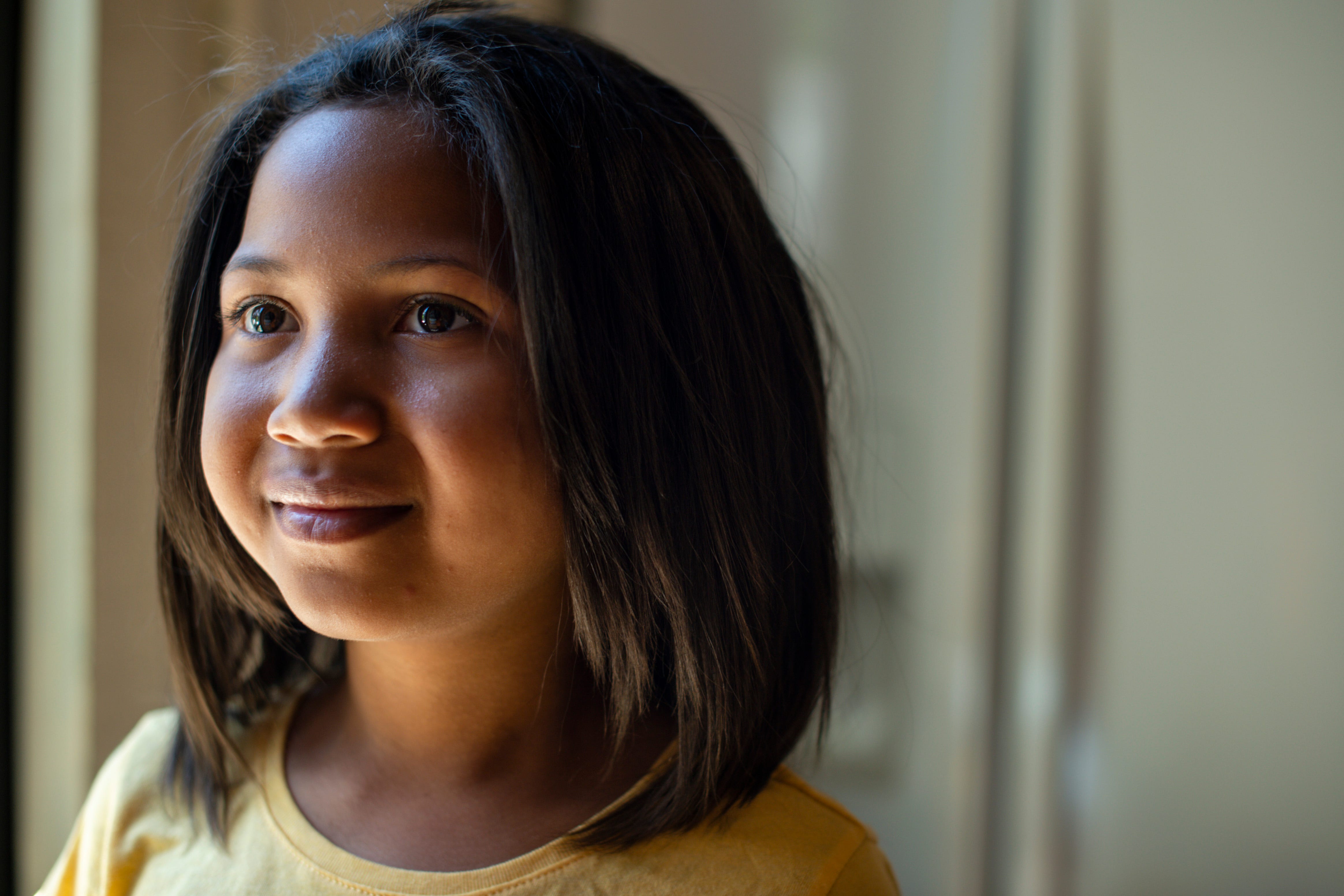 Katie Shepherd, 9, stands outside Natchez Social community center on May 15 in Franklin, Tenn. Katie is a third-grader at Johnson Elementary School. She is looking forward to fourth grade and learning in person next school year.