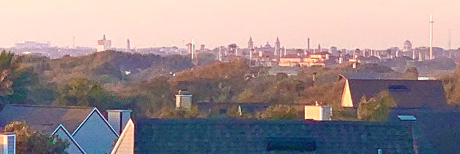 St. Augustine skyline from Villages of Vilano.