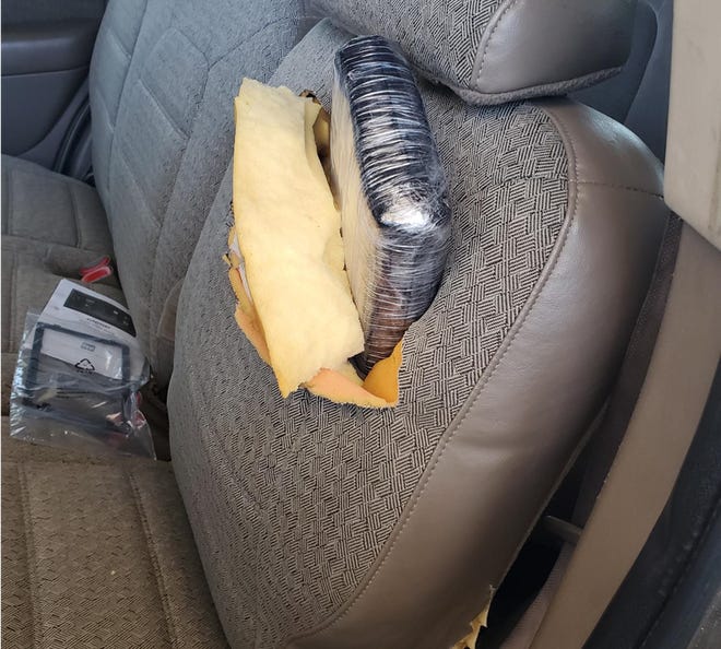 Bundles of cocaine were concealed in the rear seats of a  2003 Ford Explorer. The total weight was 18.55 pounds. The driver of the car was a 17-year-old U.S. citizen.