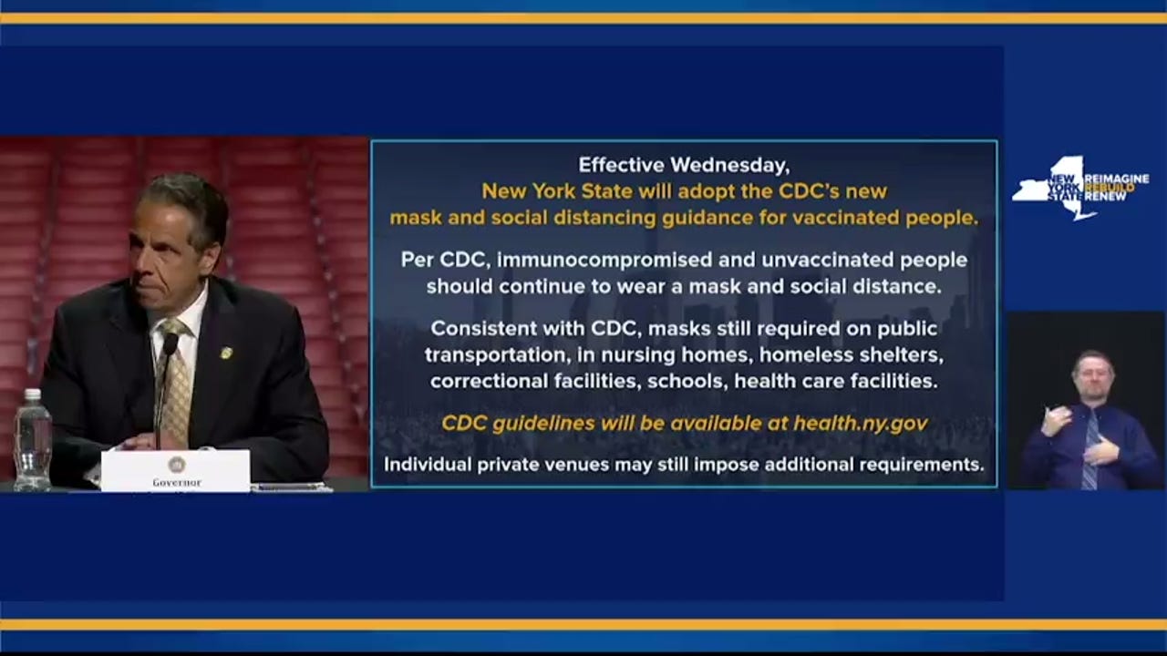 Ny To Lift Mask Mandate Wednesday To Align With Cdc Guidance Ny To Lift Mask Mandate Wednesday To Align With Cdc Guidance