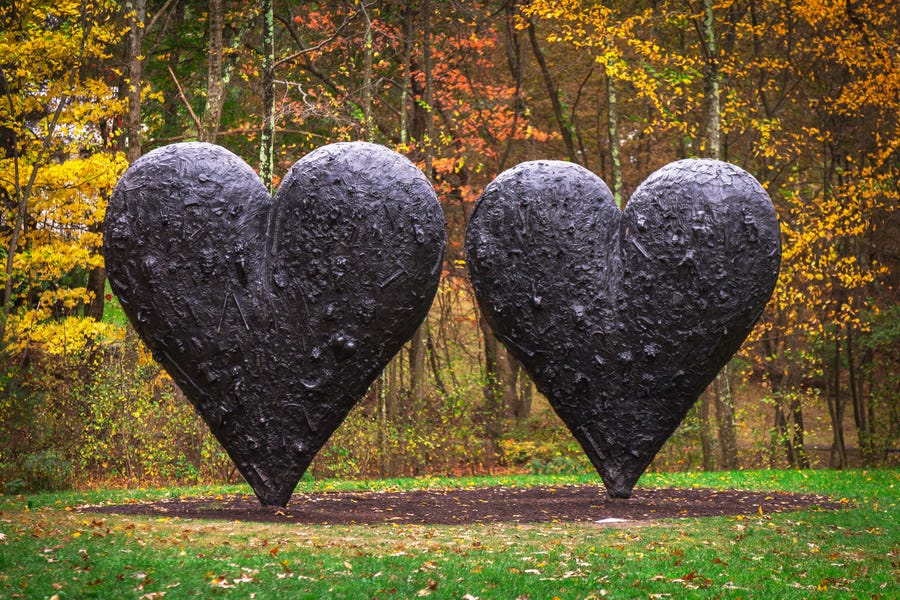 A piece from the deCordova Sculpture Park and Museum in Lincoln, Massachusetts