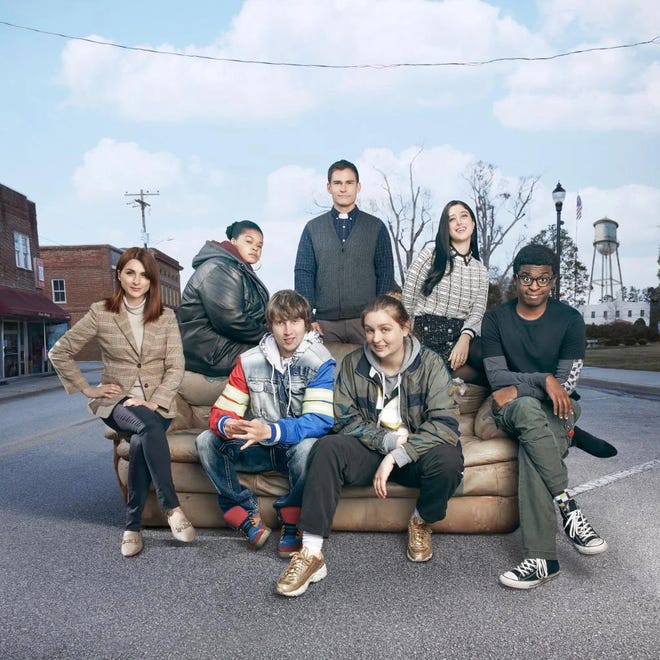 The cast of FOX's TV comedy "Welcome to Flatch," which has been renewed for a second season.