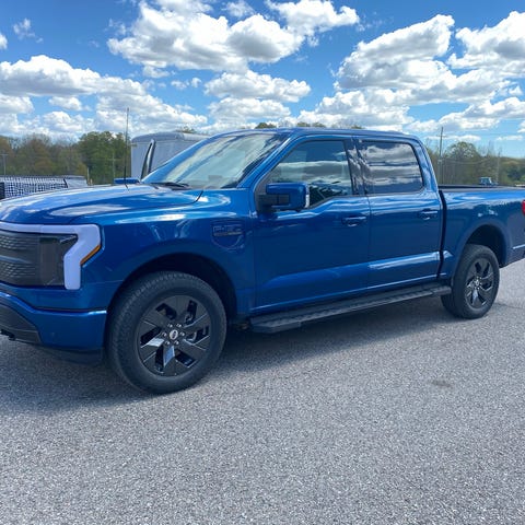 The 2022 Ford F-150 Lightning electric pickup