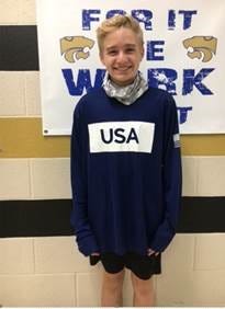 Lucas Taylor, an eighth-grader at West Wilson Middle School in Mt. Juliet, poses in a hallway at school.