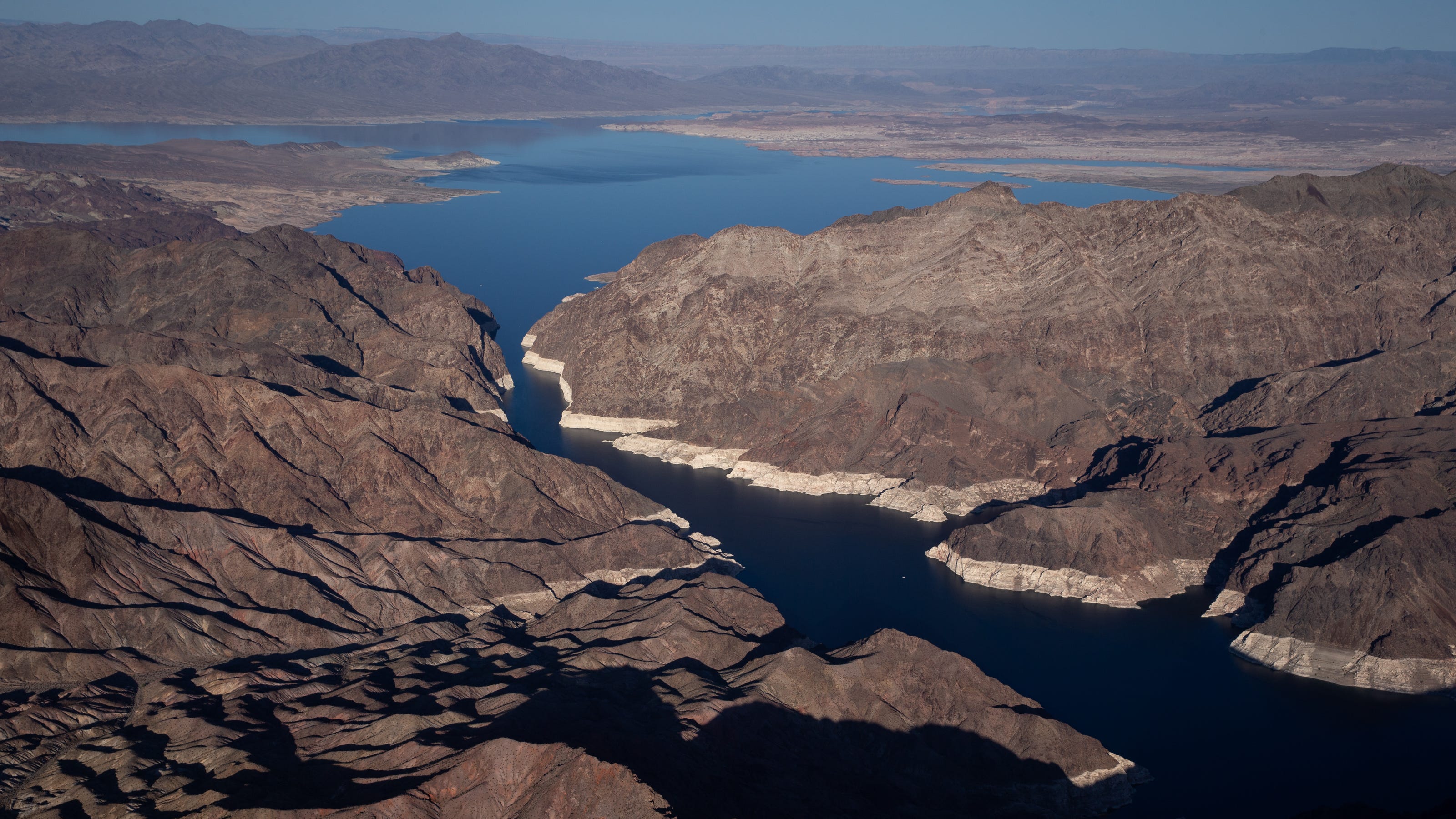 The federal government on Monday declared the first water shortage on the Colorado River, announcing mandatory cutbacks next year that will bring maj