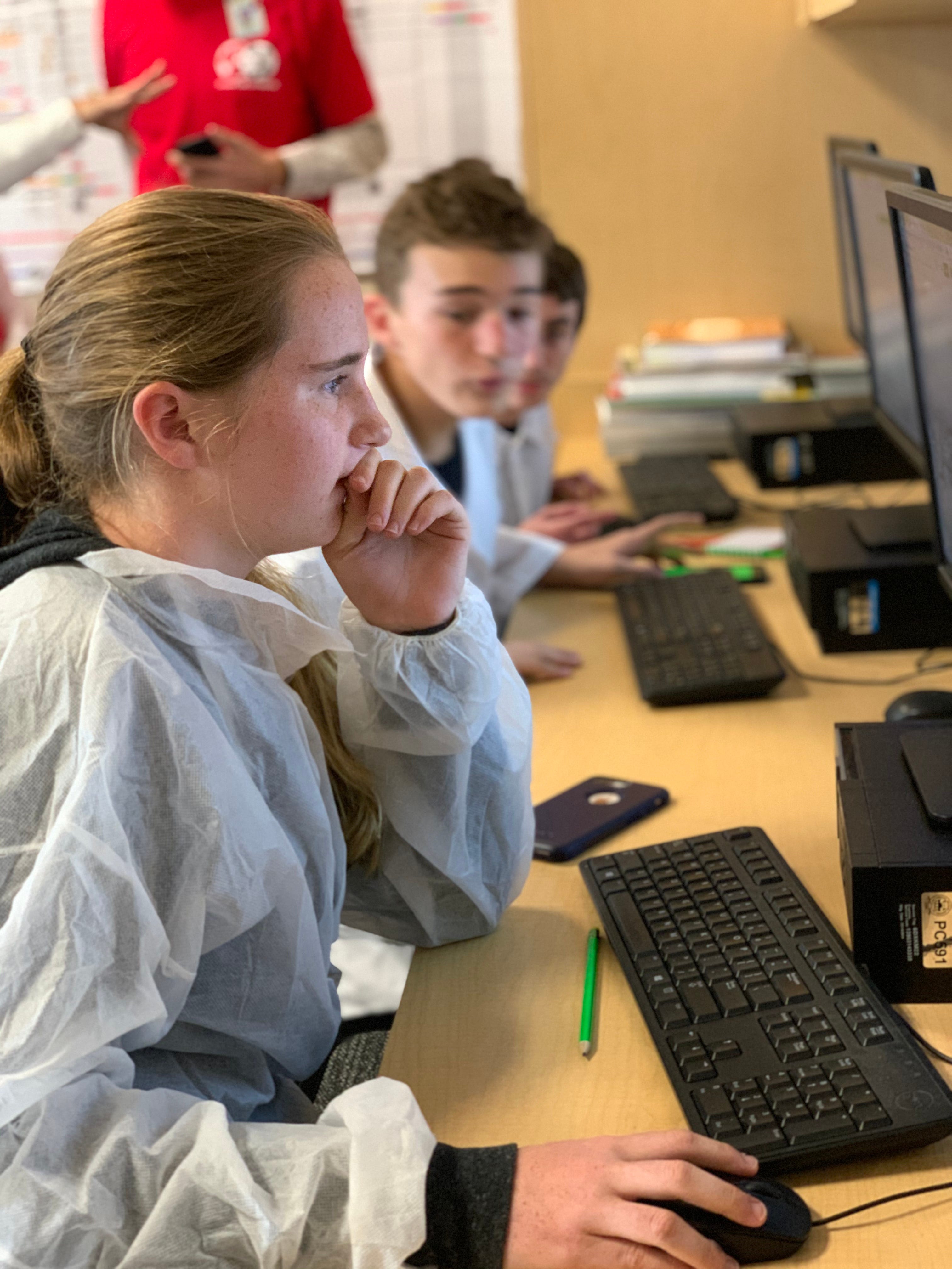 In an Operation Outbreak simulation in December 2019, Caleigh Patterson, a student at Florida’s Sarasota Military Academy Prep, assumes the role of an epidemiologist working to discover what virtual pathogen has hit the school population. The simulation used a hypothetical coronavirus that could spread asymptomatically, very similar to the virus behind COVID-19, which the World Health Organization declared a pandemic three months later.