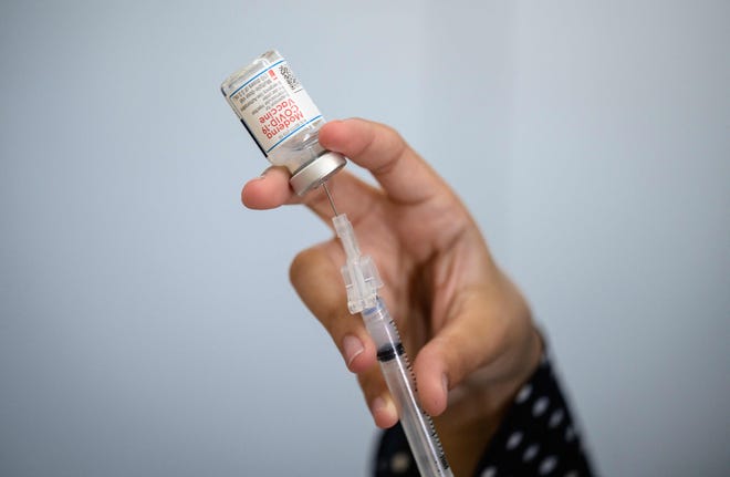 COVID-19 vaccine on April 16, 2021, in New York City.