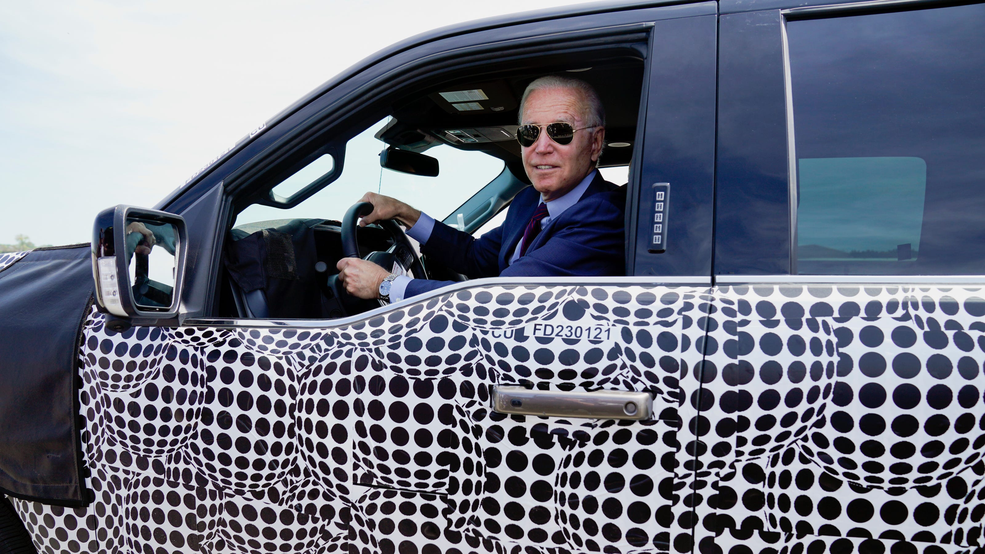 Fact check Biden drove Ford's new F150 electric truck